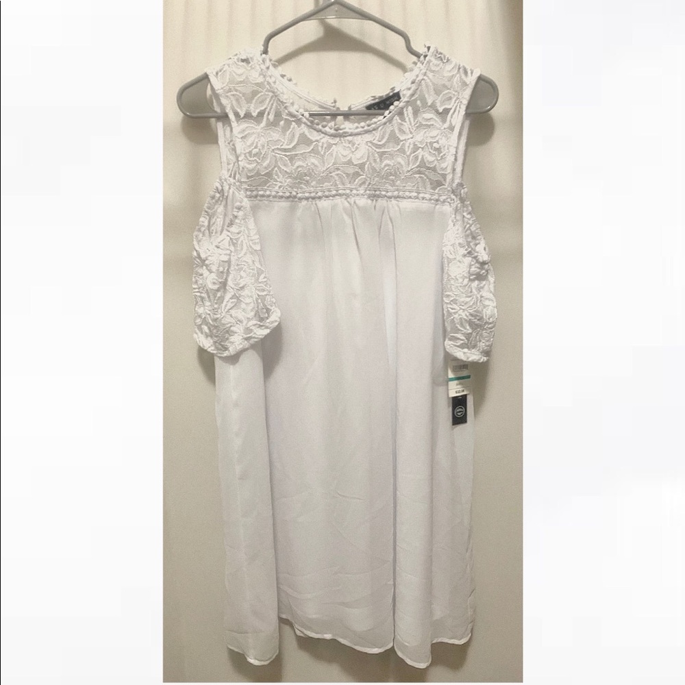 White Cold Shoulder Dress